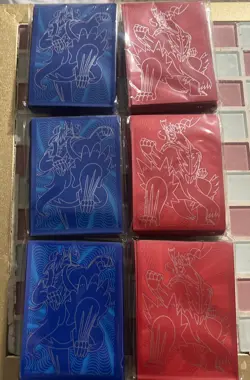6x Pokemon Battle Styles Sleeves Red Blue Strike Urshifu ETB 65 ct Sealed - Image 1