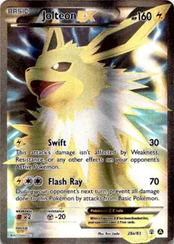 Jolteon EX 28a/83 Alternate Art Promo Pokemon TCG LP - Image 1