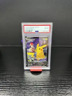 2022 Pokemon SWSH Trainer Gallery Pikachu v FA #TG16/TG30 Lost Origin PSA 8 - Image 1