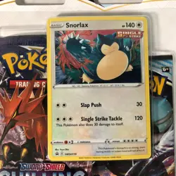Pokemon Chilling Reign 3 Pack Blister Snorlax Promo & Fusion Strike 2 Pack LOT - Image 3