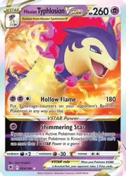 Hisuian Typhlosion VSTAR - 054/189 - Ultra Rare NM, English Pokemon Astral Radia - Image 1