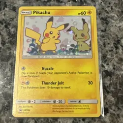 Pokemon TCG Pikachu SM162 Team Up Holo NM/Mint - Image 1