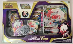 Pokemon TCG Hisuian Zoroark VSTAR Premium Collection Box W/ Evolving Skies - Image 1