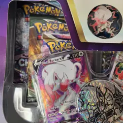 Pokemon TCG Hisuian Zoroark VSTAR Premium Collection Box W/ Evolving Skies - Image 2