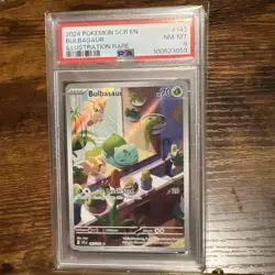 Pokemon Bulbasaur 143/142 Sv07 Stellar Crown Illustration Rare PSA 8 - Image 1