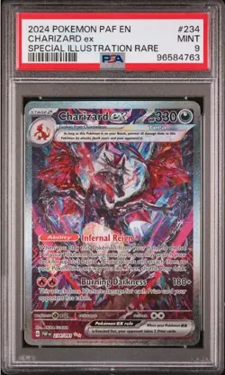 2024 Pokemon Paldean Fates Charizard EX 234/091 Special Illustration PSA 9 MINT - Image 1