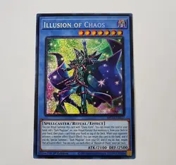 *** ILLUSION OF CHAOS *** 1ST EDITION PRISMATIC SECRET RARE MP23-EN017 YUGIOH - Image 1
