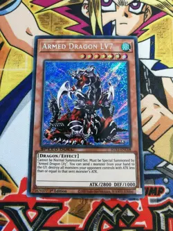 Armed Dragon LV7 sgx1-enc08 1st Edition (NEW) Secret Rare Yu-Gi-Oh! - Image 1