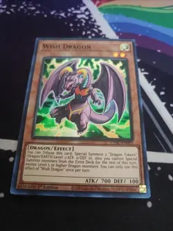 YuGiOh! - Wish Dragon CYAC-EN093 Super Rare 1st Edition Near Mint - Image 1