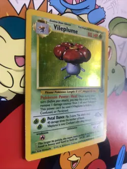 #3 Vileplume 15/64 Jungle 1999 Holo Rare Pokemon Card TCG (MP) - Image 2