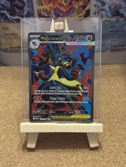 Mega Lucario ex 160/132 Mega Evolution Full Art Ultra Rare Pokemon Card - Image 1