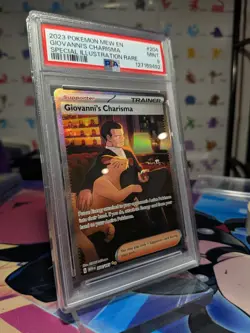 Pokemon Card Giovanni's Charisma 204/165 Special Art Rare SAR 151 PSA 9 Mint - Image 3