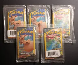 RESERVED 5 Double Pack Pokemon SM Team Up 3-card 2 Mini Booster Packs New - Image 2