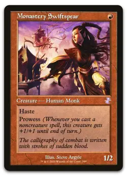 Monastery Swiftspear #349 (NM) Time Spiral Remastered TSR Magic MTG - Image 1