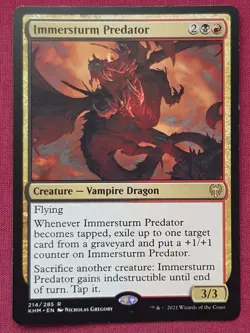 Magic The Gathering KALDHEIM IMMERSTURM PREDATOR black/red card MTG - Image 1