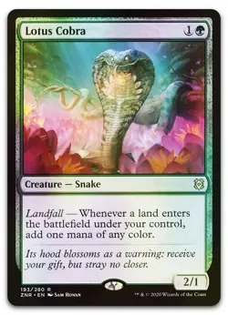 Lotus Cobra #193 (Foil) (NM) Zendikar Rising ZNR Magic MTG - Image 1