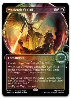 Warleader's Call (Showcase) #315 (Foil) (NM) Murders Karlov Manor MKM Magic MTG - Image 1