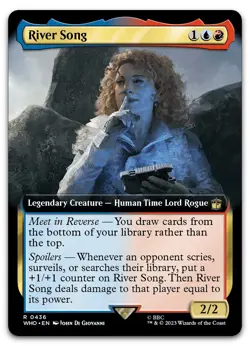 River Song (Extended Art) #436 (NM) Doctor Who WHO Magic MTG - Image 1