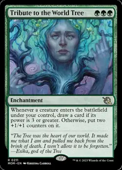 [1x] Tribute to the World Tree - Foil Near Mint, English March of the Machine MT - Image 1