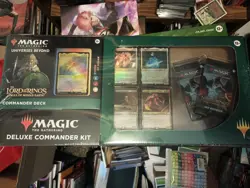 Magic the Gathering Deluxe Commander Deck Kit Riders Of Rohan Lord Of The Rings - Image 1