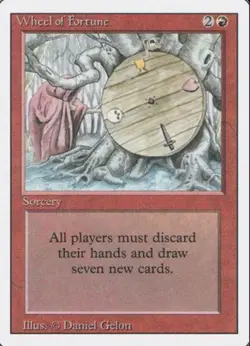 Wheel Of Fortune Revised Good Condition MTG Magic The Gathering - Image 1