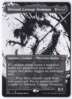 Drivnod, Carnage Dominus (Showcase) M Phyrexia: All Will Be One 305 NM - Image 1