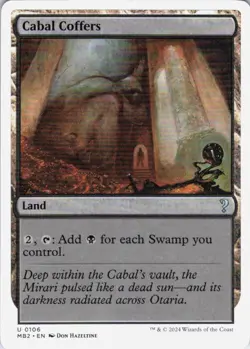 MTG Cabal Coffers (White Border) (106) | NM | Mystery Booster 2 {MB2} - Image 1