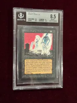 MTG Alpha Animate Dead BGS 8.5 NM Mint+ - Image 1