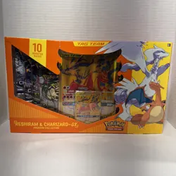 Pokemon TCG Reshiram & Charizard GX Premium Collection Box New/Factory Sealed - Image 1