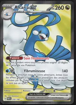 Carte Pokemon Altaria-ex 232/182 Faille Paradoxe Francais - Image 1