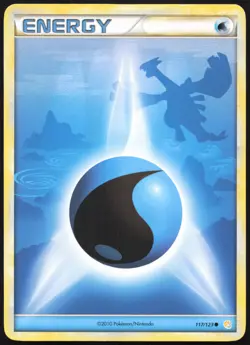 Carte Pokemon Energie Eau Lugia 117/123 HeartGold SoulSilver Francais - Image 1