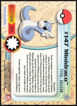 Carte Pokemon Minidraco #147 TOPPS Serie 2 Francais - Image 2