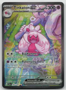 Pokemon TCG Paldea Evolved Tinkaton ex 262/193 Special Illustration Rare - Image 1