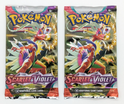 2x POKEMON SCARLET & VIOLET BASE SET BOOSTER PACKS NEW SEALED - Image 1