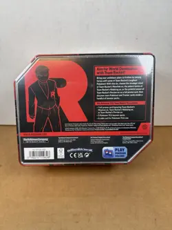 Team Rocket's Mewtwo ex Pokemon TCG Tin - Factory Sealed - Image 2