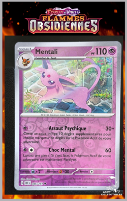 Carte Pokemon Mentali 086/197 Reverse EV3 Ecarlate Violet Flammes Obsidiennes - Image 1