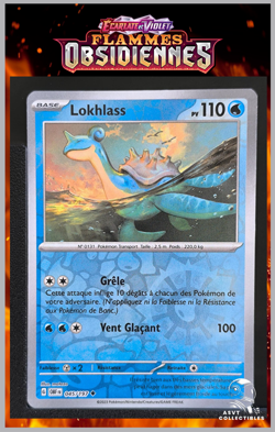 Carte Pokemon Lokhlass 045/197 Reverse EV3 Ecarlate Violet Flammes Obsidiennes - Image 1