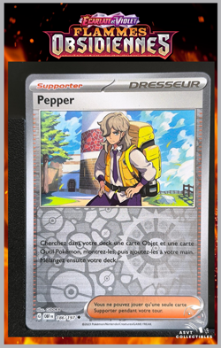 Carte Pokemon Pepper 186/197 Reverse EV3 Ecarlate Violet Flammes Obsidiennes - Image 1