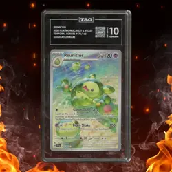 Pokemon Temporal Forces REUNICLUS 171/162 Illustration Rare TAG 10 - Image 1