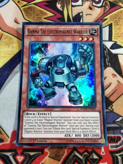 Gamma The Electromagnet Warrior sdmy-en003 1st Ed (NM/VLP) Super Rare Yu-Gi-Oh! - Image 1