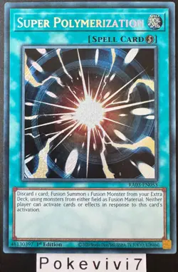 Carte YU-GI-OH! SUPER POLYMERIZATION RA03-EN053 Secret Rare NEUF - Image 1