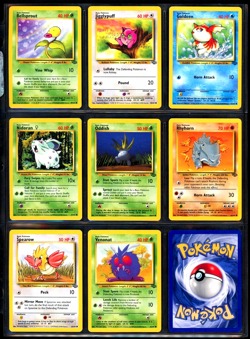 1999 Pokemon JUNGLE SET Non Holo INK ERROR Faded MISPRINT Cards Lot x11 - Image 1