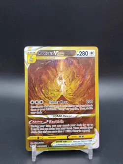Arceus Vstar GG70/GG70 Crown Zenith Gold Galarian Gallery NM Pokemon Card - Image 1