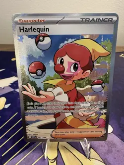 Pokemon TCG Harlequin 163/086 Full Art Ultra Rare Holo Card Sv: White Flare - Image 1