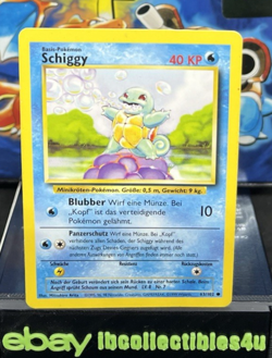 Pokemon Card Schiggy Squirtle 63/102 German Base Set 1999 WOTC MP F/S - Image 1