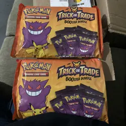 Pokemon Trick or Treat Trade Booster Bundle 40 Packs Halloween Card. Lot Of 2 820650850783 - Image 1