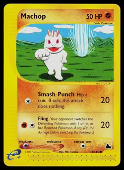 Pokemon Card - Machop Skyridge 74/144 Common - Image 1