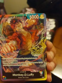 Monkey.D.Luffy (Release Event Leader) P One Piece Promotion Cards Regular - Image 5