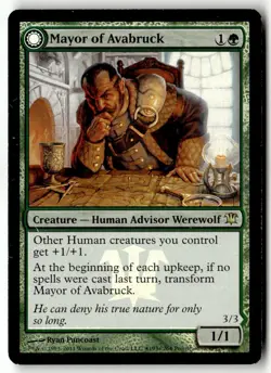 MTG - Mayor of Avabruck 193 foil Near Mint Prerelease Cards - Image 1
