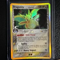 Pokemon TCG Dragonite EX Delta Species Holo Card 3/113 2005 LP Ultra Rare - Image 1